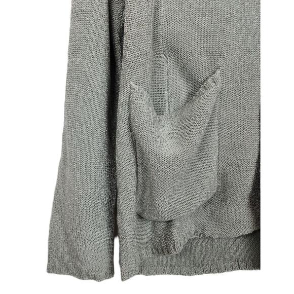 The Men's Store Stretch Knit Cardigan Sweater Green White Melange Large NWT - Picture 4 of 6